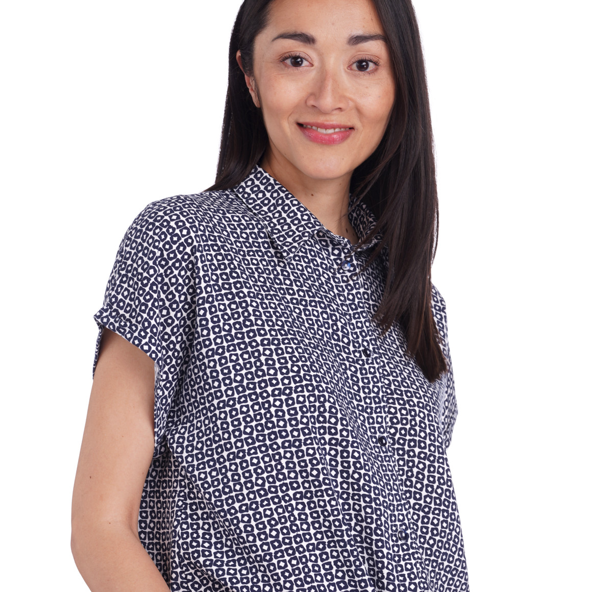 Damen Bluse mit Knotendetail