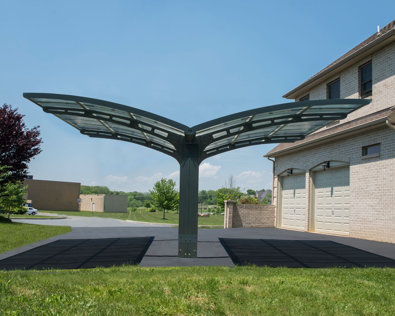 Canopia by Palram Carport Arizona Wave  495 x 578 cm Anthrazit - Wings & Arch