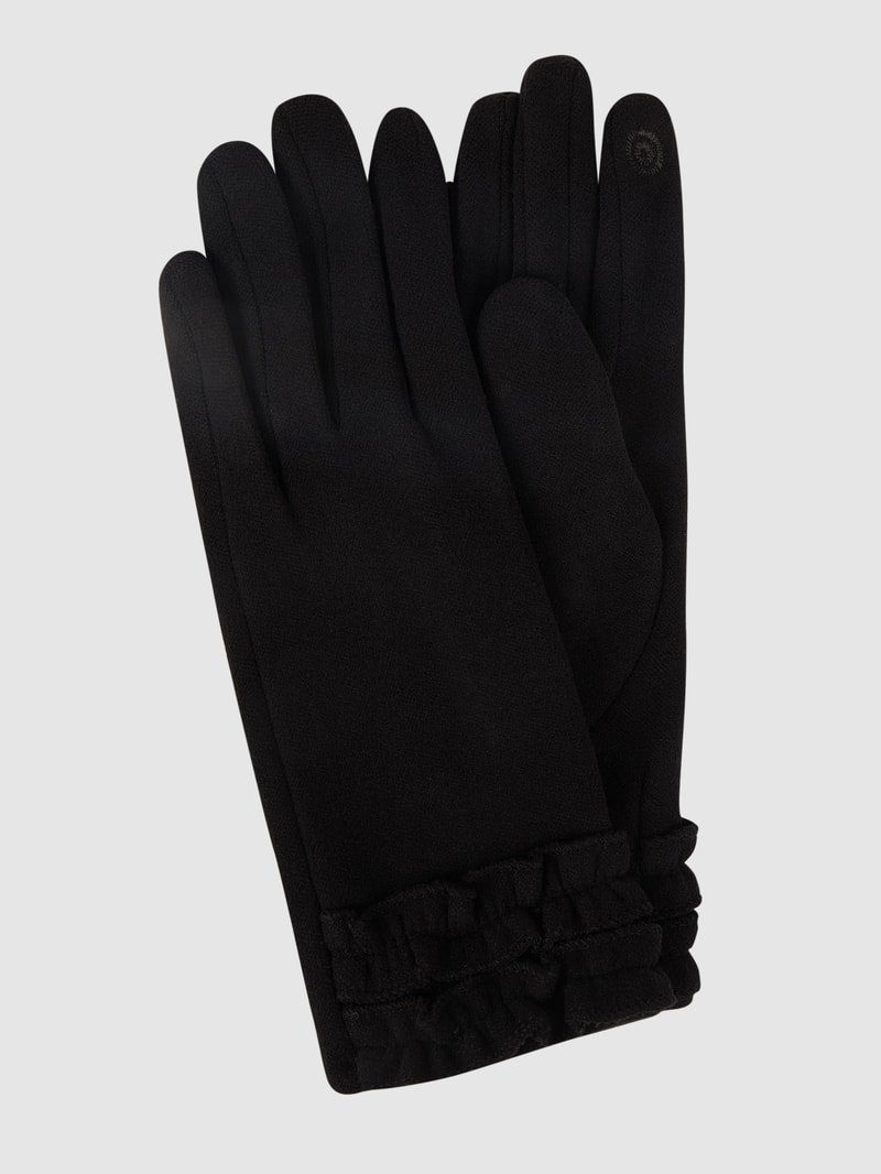 Touchscreen-Handschuhe aus Fleece in schwarz
