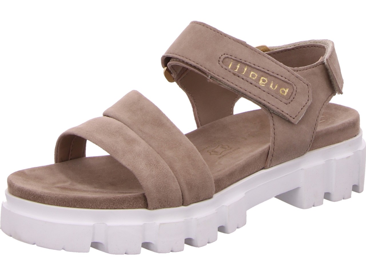 BUGATTI Modische Pumps gelb Mary Sandale taupe