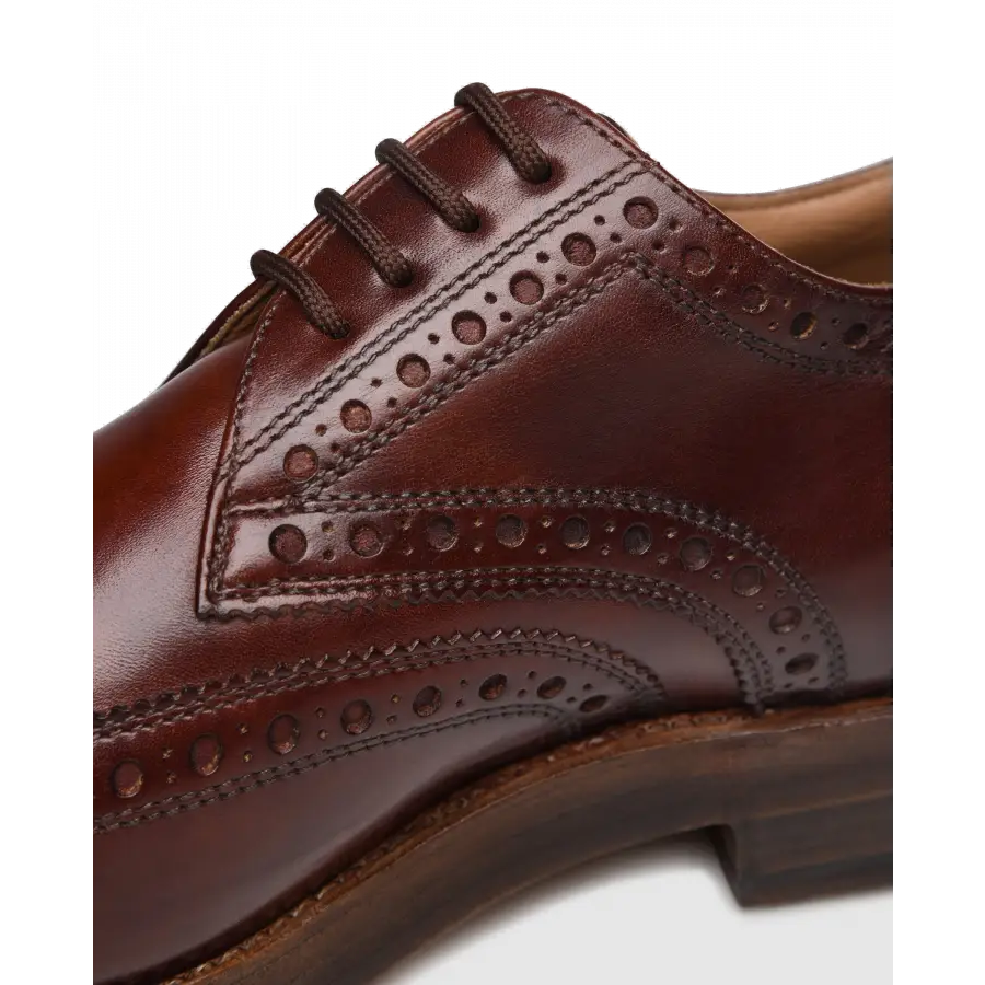 Heinrich Dinkelacker - Businessschuhe Derby RIO FULL-BROGUE TC Kalbsleder - braun