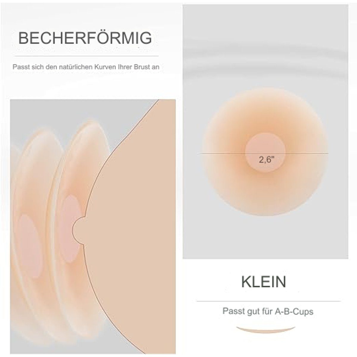 B.X BH-Einlagen 5 Paar Brustwarzenabdeckungen Damen wiederverwendbar selbstklebende (5 Paar), Silikon-Nippelpasteten, klebrige BH-Pasties mit Blütenblättern