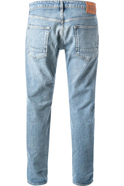 Scotch & Soda, Jeans, Regular Slim Fit, Baumwoll-Stretch, blau