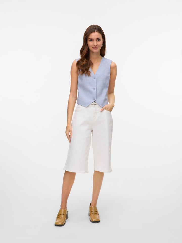 Vero Moda Jeans-Shorts in Bright White günstig kaufen