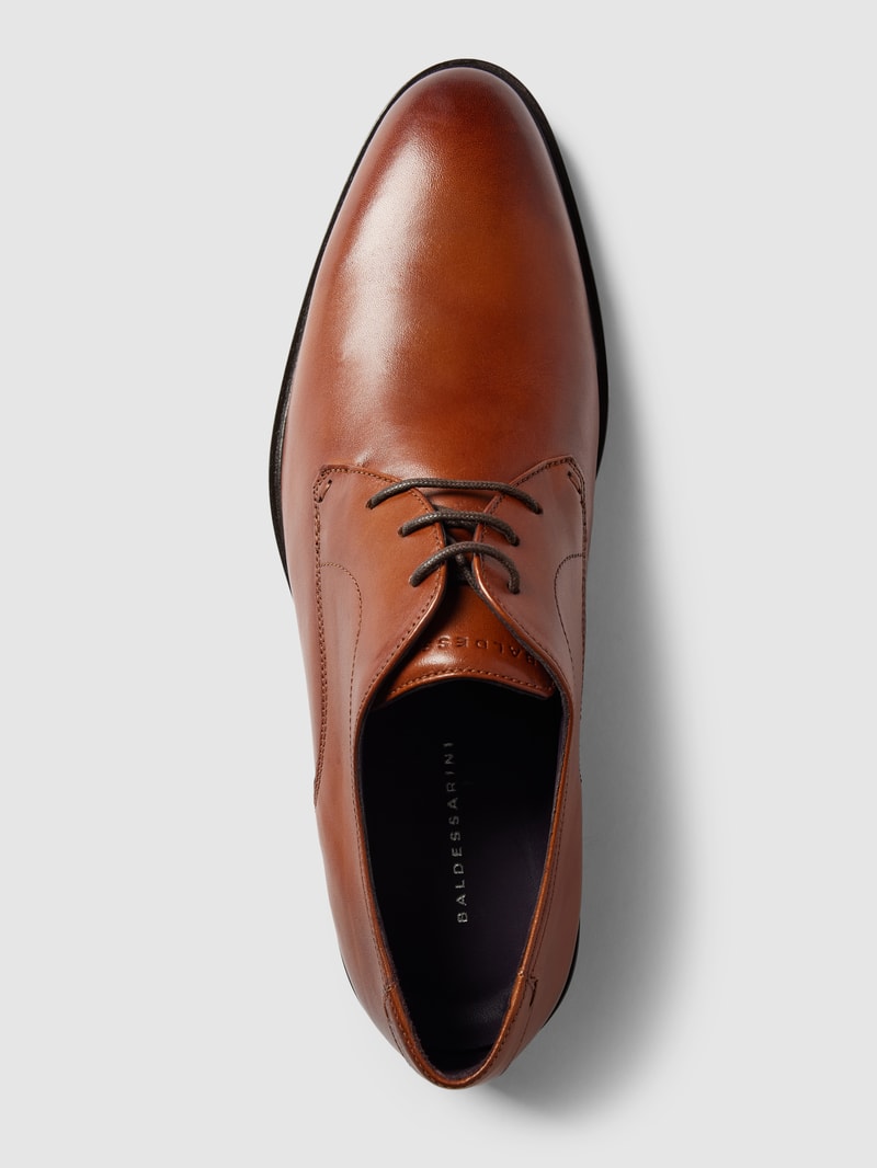 Derby-Schuhe Modell 'Samuel' in cognac