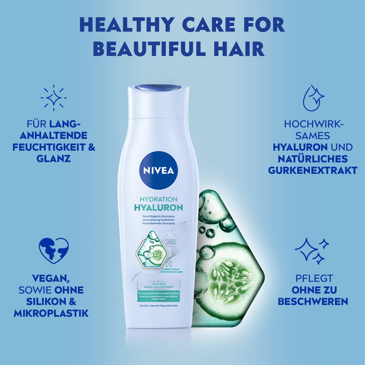 Shampoo Feuchtigkeit Hyaluron, 250 ml