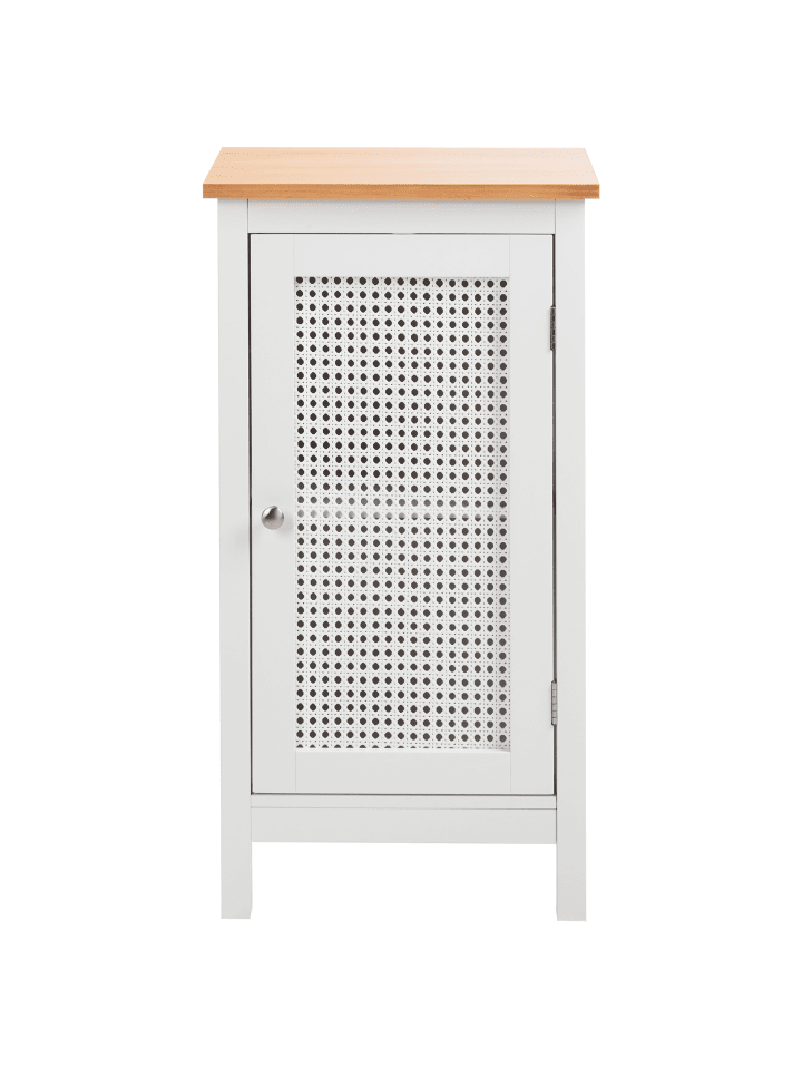 Beliani Badezimmerschrank ALAMOS in Weiß/Heller Holzfarbton günstig kaufen onesize