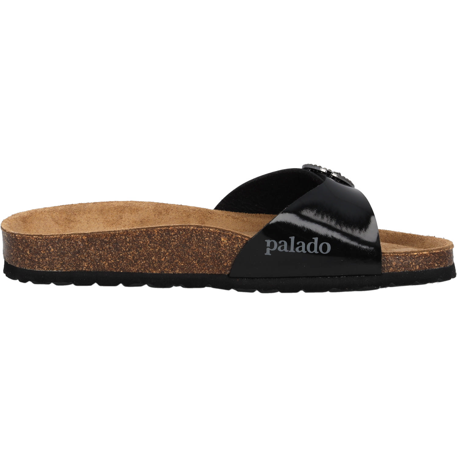 Palado Malta RD by Sila Sahin, Pantoletten, Damen, Schwarz Lack