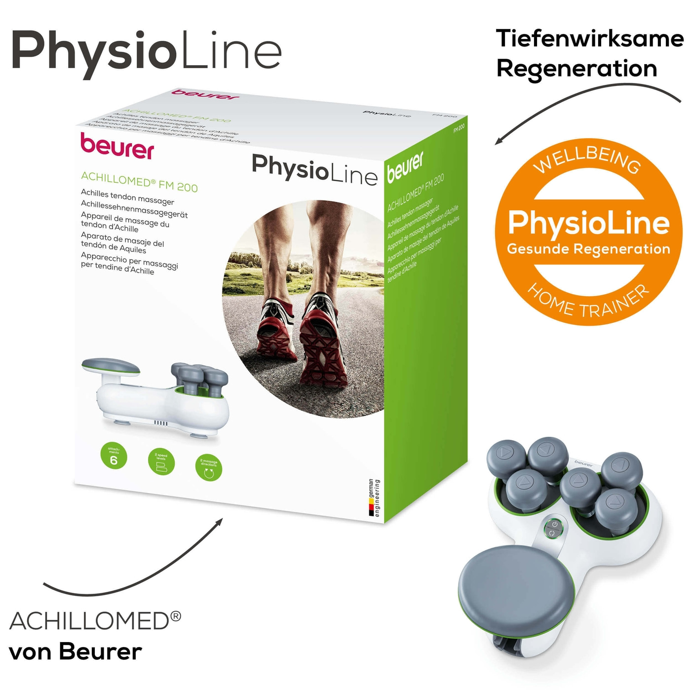 Beurer Achillessehnen-Massagegerät FM 200 Achillomed®-Durchblutungsfördernde Druckmassage mit dem Achillessehnenmassagegerät