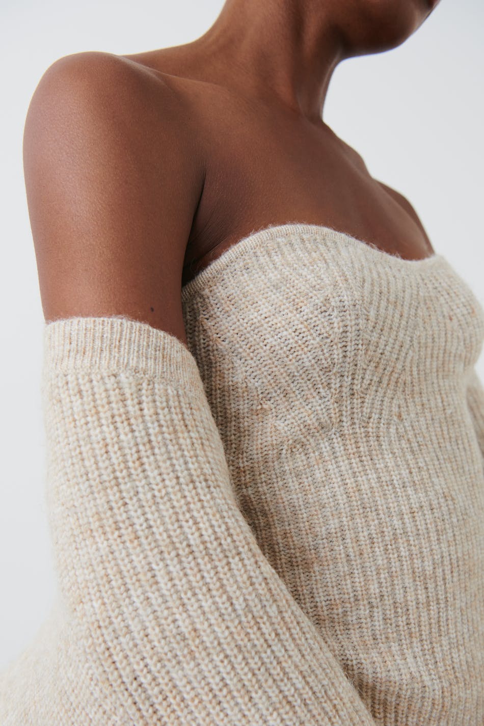 Knitted tube top