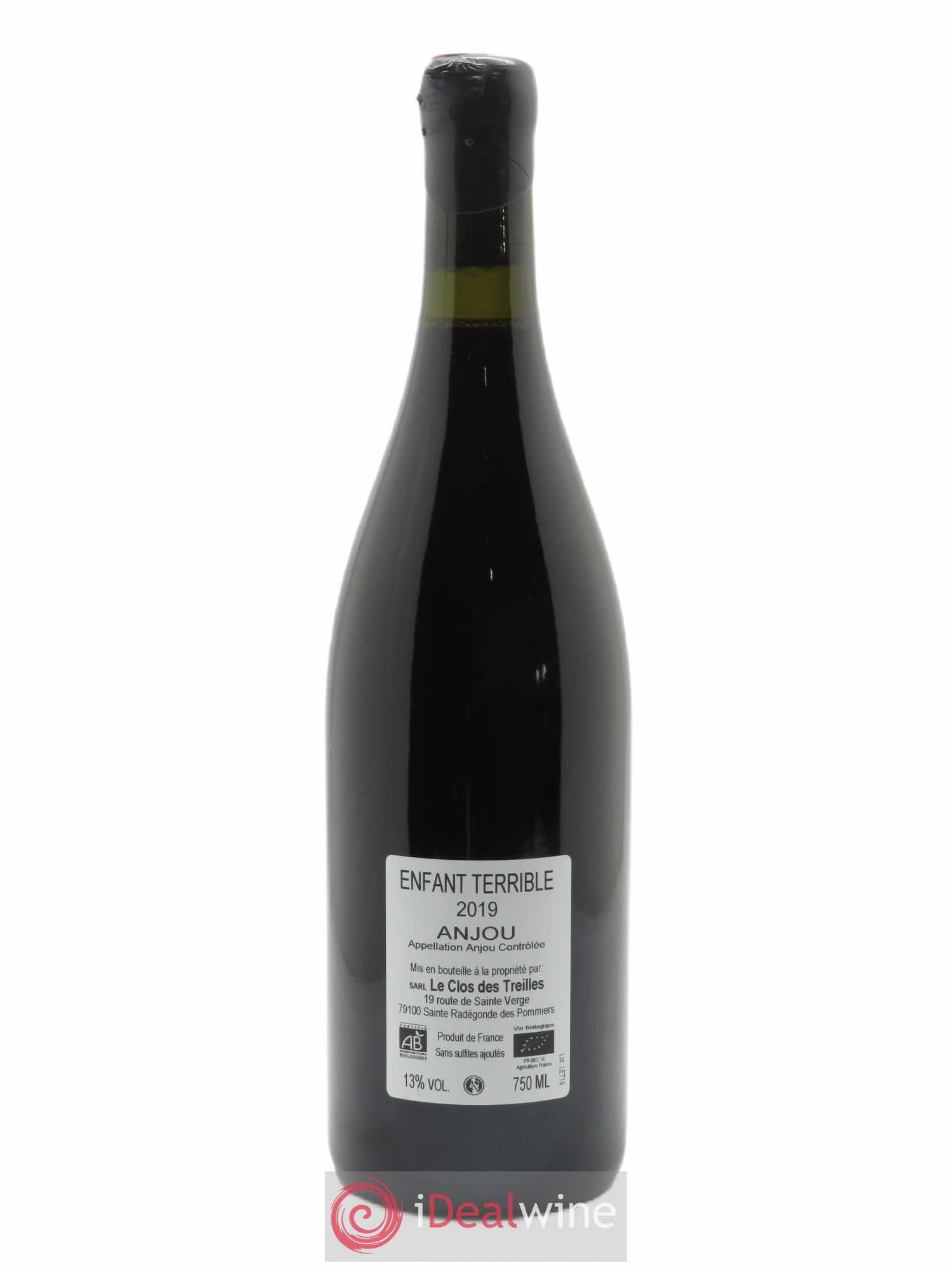 Anjou Clos des Treilles L'Enfant Terrible Nicolas Réau  2019 - Lot de 1 Bouteille