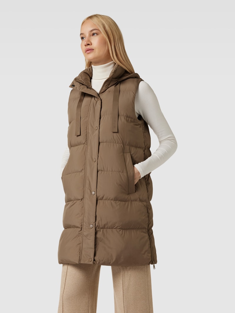 Steppweste mit Kapuze Modell 'Wafina' in camel