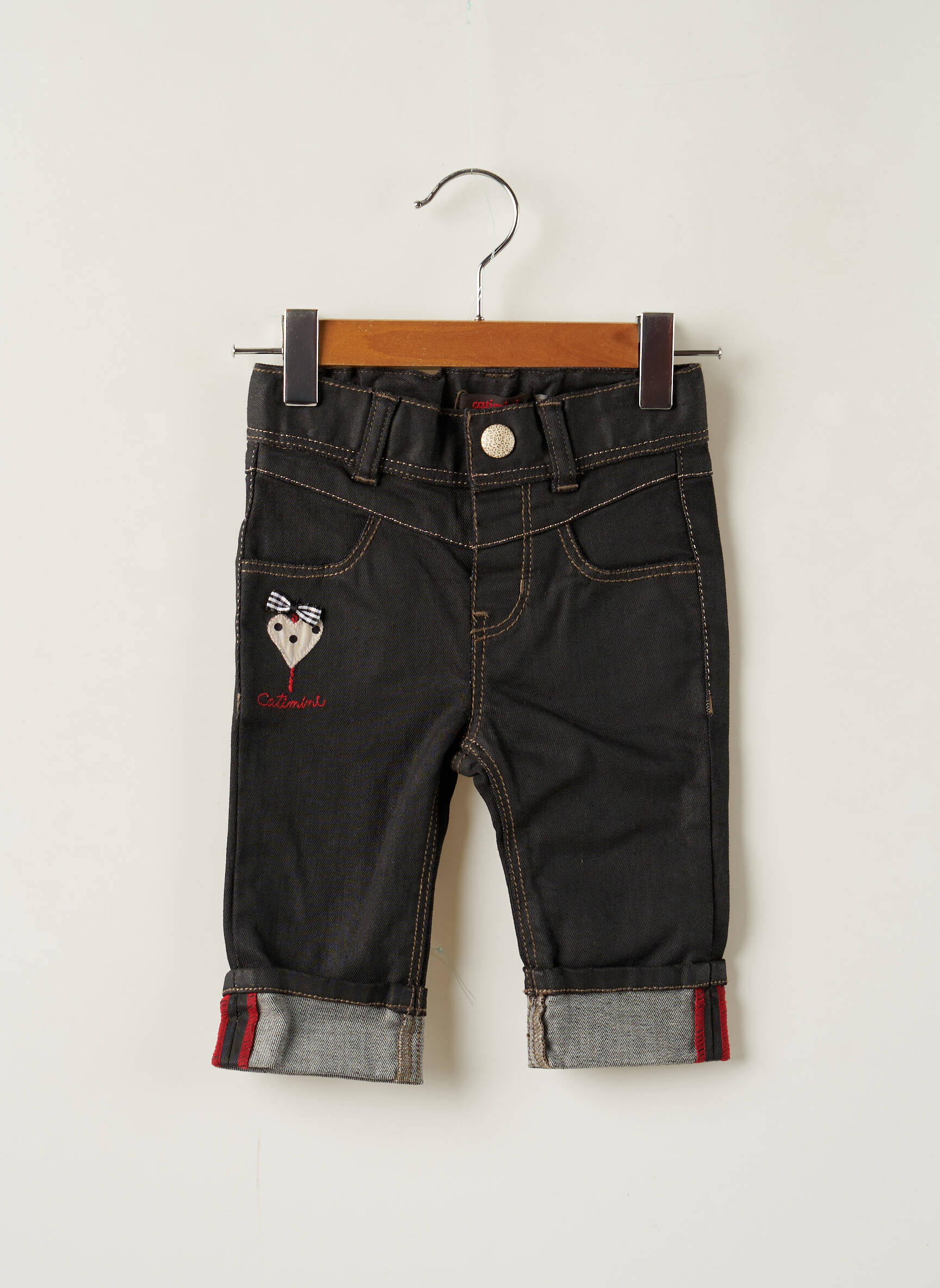Catimini Pantalons Droits Fille couleur noir