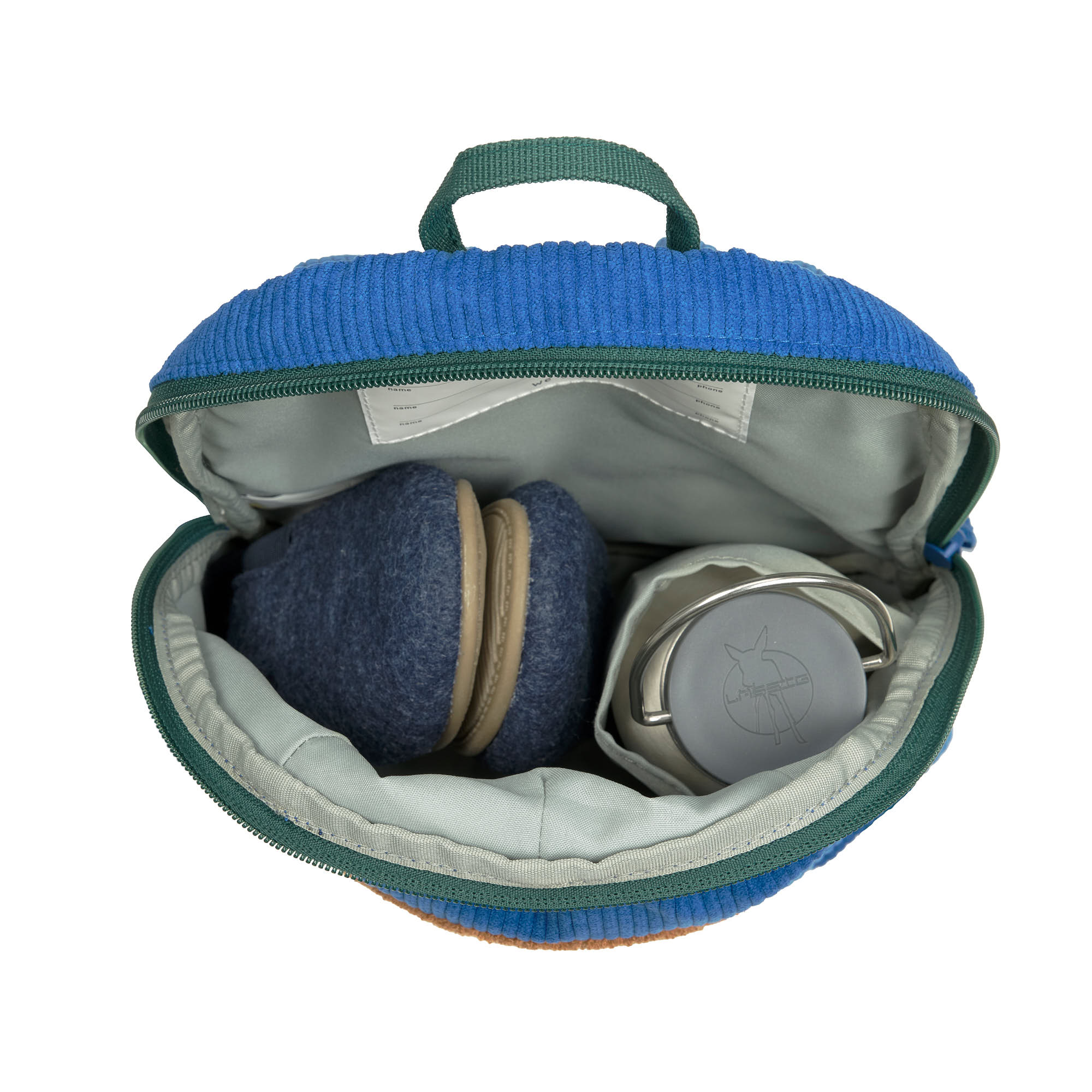 Kindergartenrucksack Tiny Cord - Little Gang, Smile, Blau