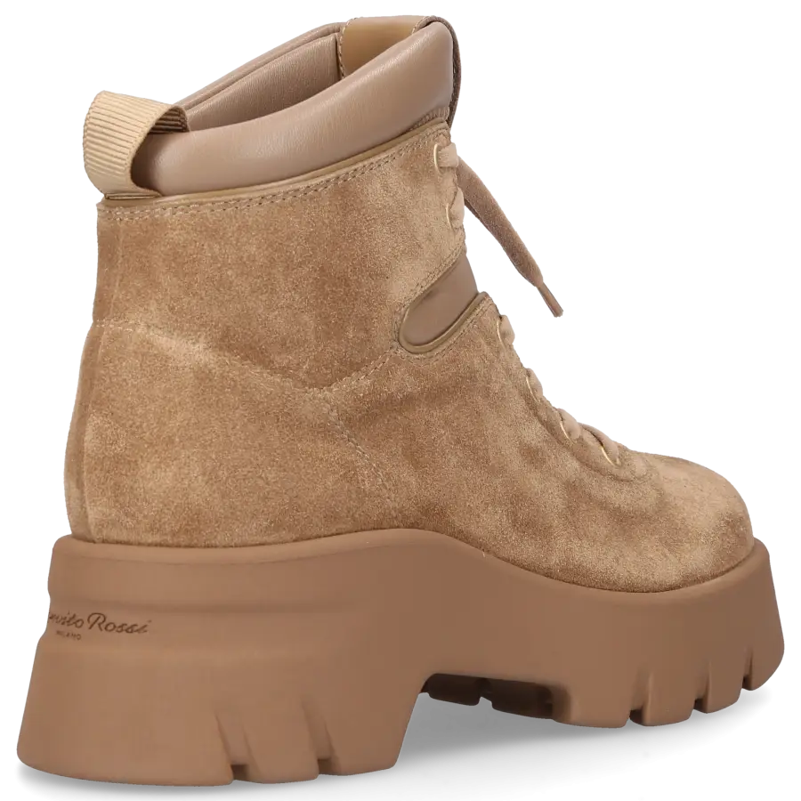 Gianvito Rossi - Stiefeletten VANCOUVER Veloursleder - beige
