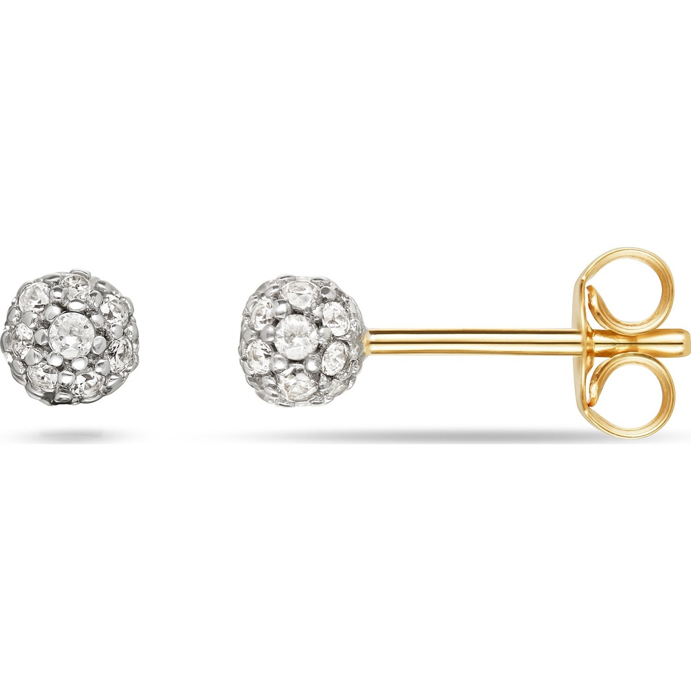 FAVS Boucles d'oreilles à fermoir à poussette 375 Or jaune Boucles d'oreilles