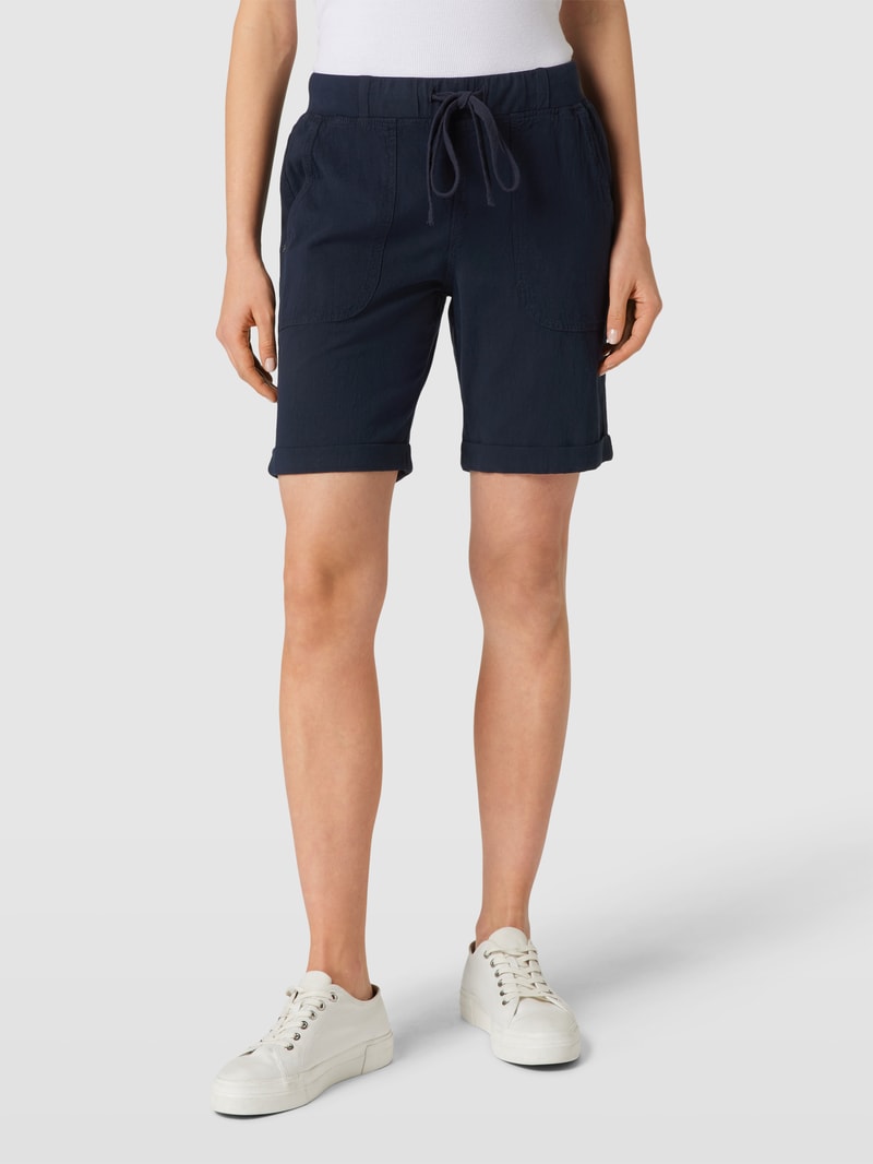 Shorts mit Eingrifftaschen Modell 'KANAYA' in marineblau