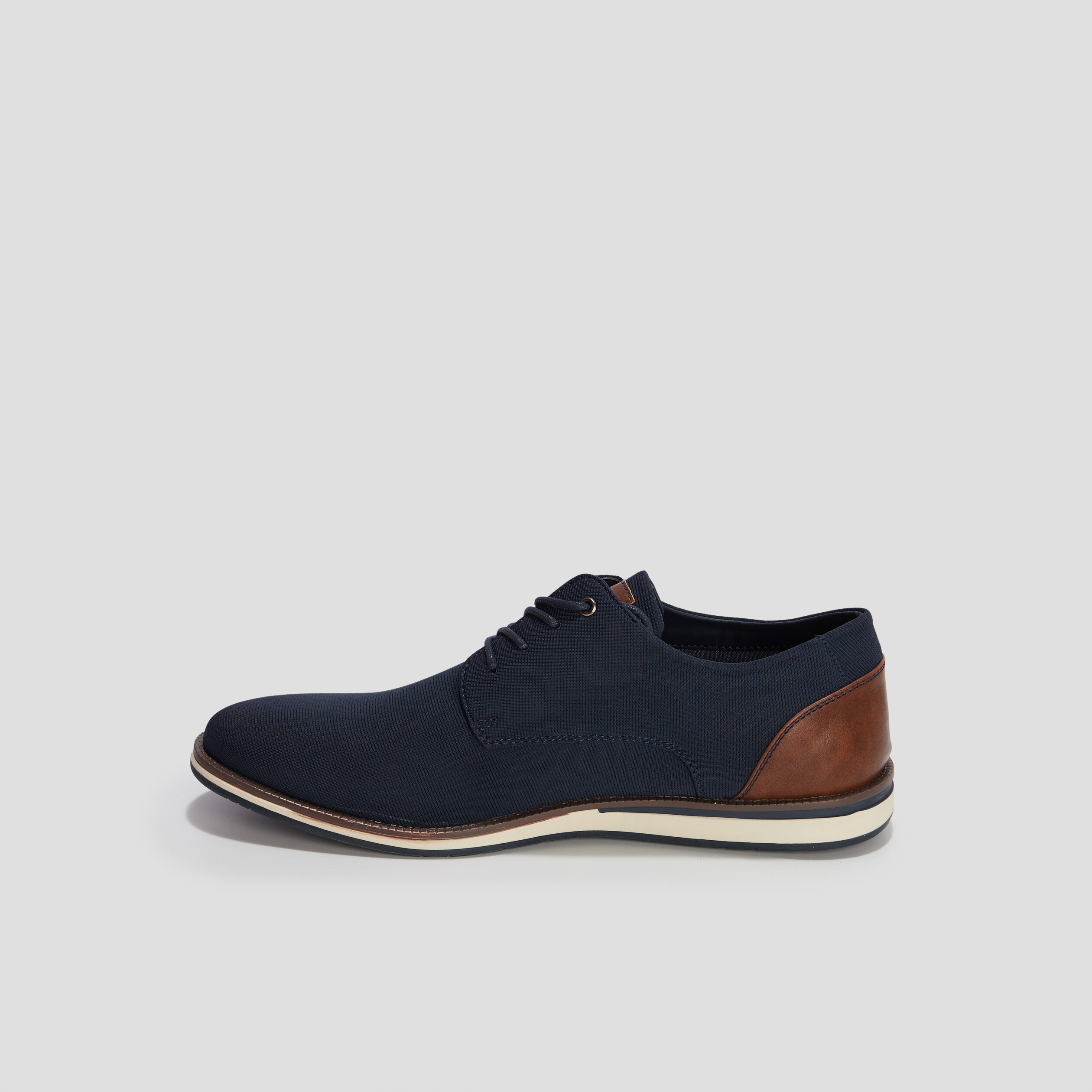 Derbies plates à lacets bleu marine homme | La Halle