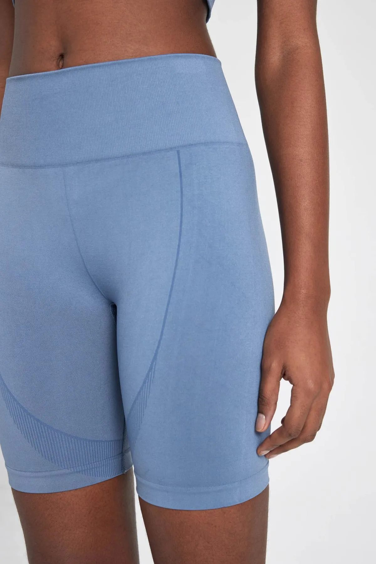 DeFacto  Sport-Leggings - Blau - Mittlerer Bund