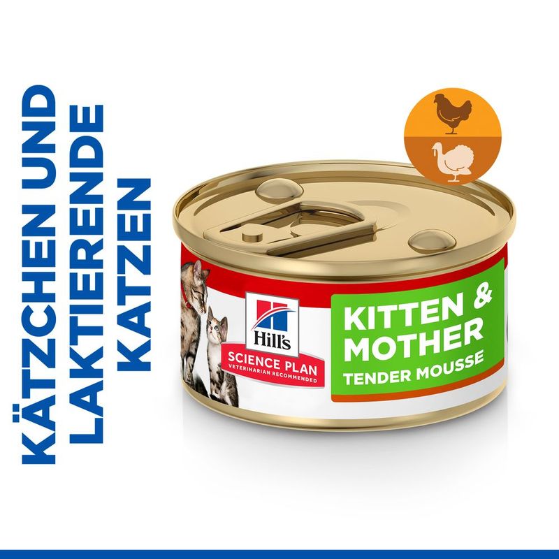 Hill's Science Plan Kitten & Mother Tender Mousse mit Huhn und Truthahn