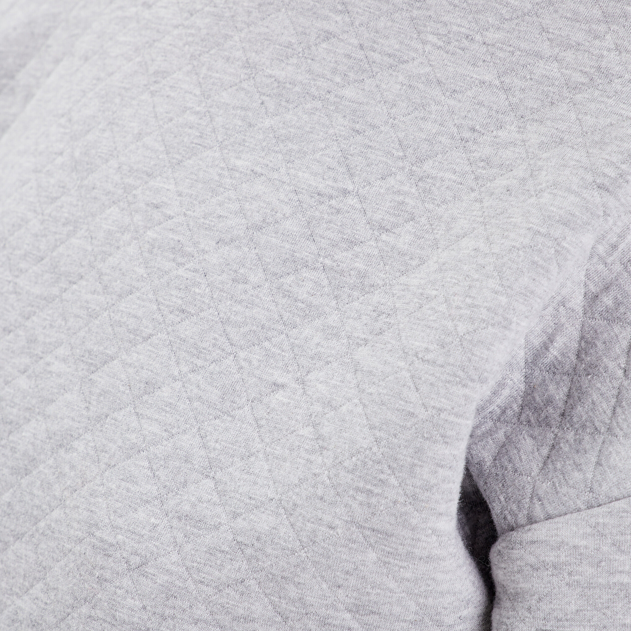 Sweat matelassé gris clair femme | Cache Cache
