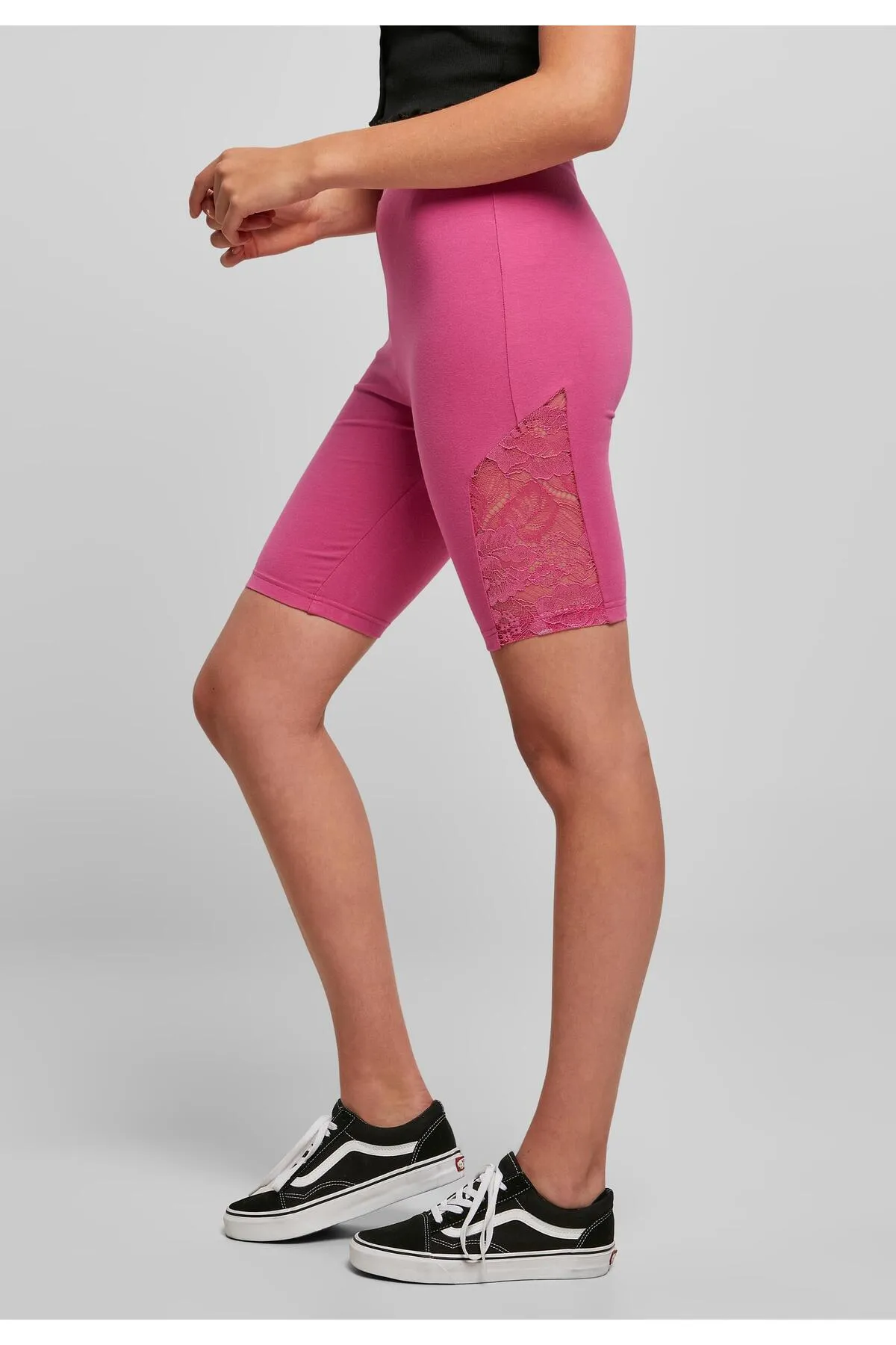 Urban Classics  Kurze Sporthose - Lila - Hoher Bund