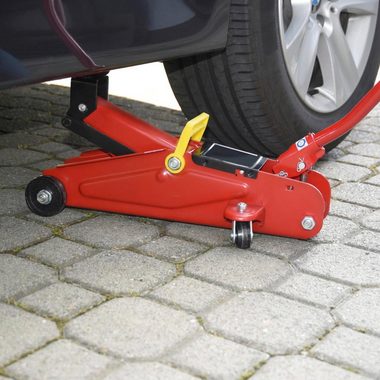 Cartrend Rangierwagenheber, max. Hubhöhe: 34,2 cm, Set, 3-tlg., hydraulisch 2t