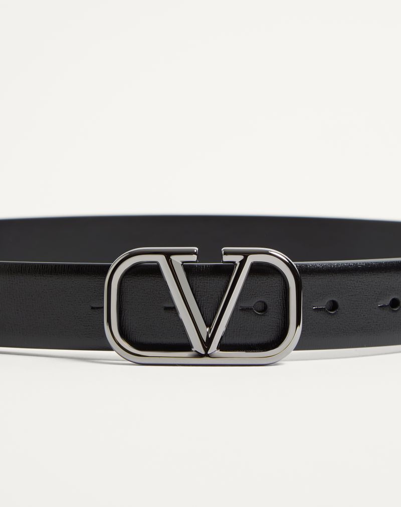 Cinto exclusivo VLogo em couro de bezerro 30 mm