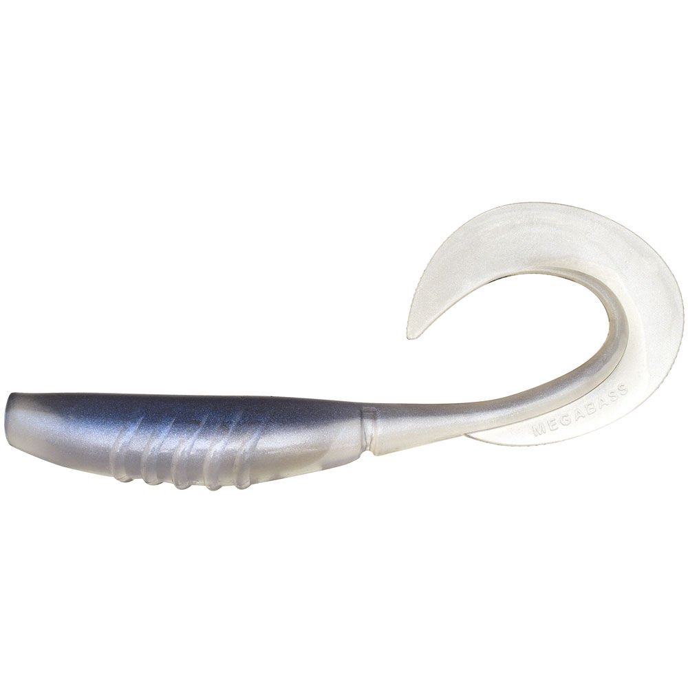 Megabass X-Layer Krøllet Blødt Lokkemiddel, 8cm, 3g (x7)