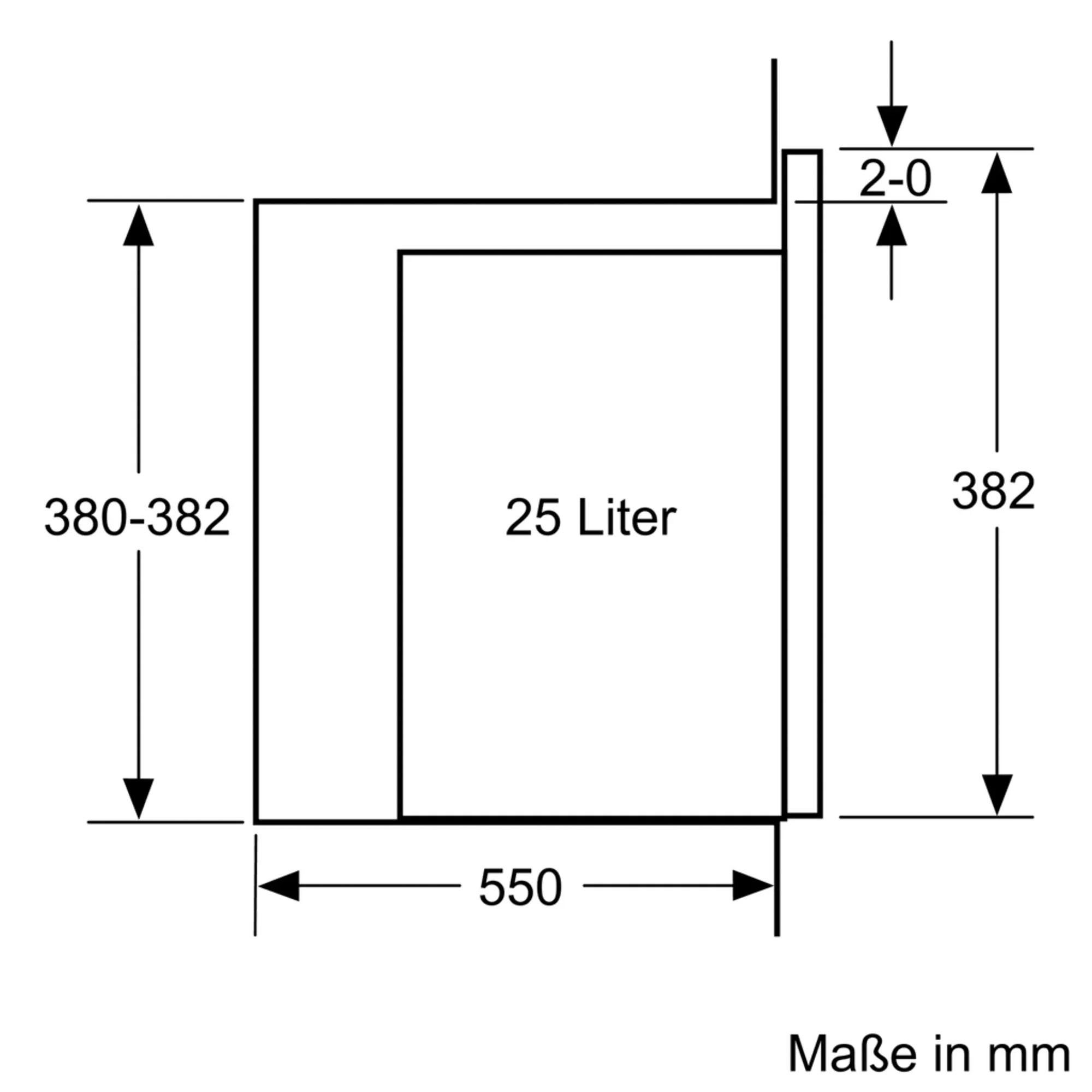 Constructa Einbau-Mikrowelle CC4P91562, Mikrowelle, 25 l