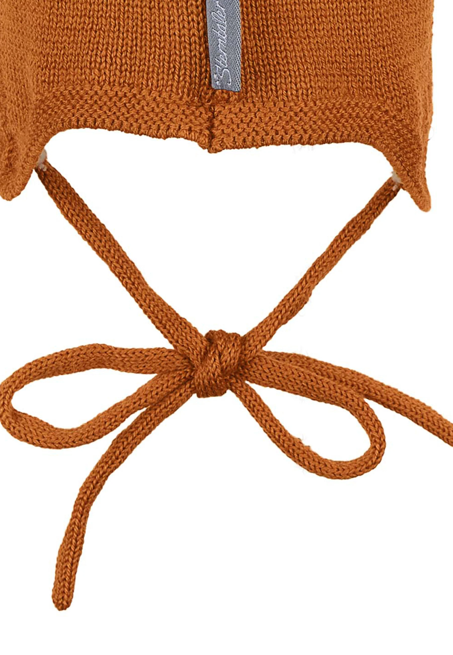 Strickmütze Baby aus Merinowolle unifarben