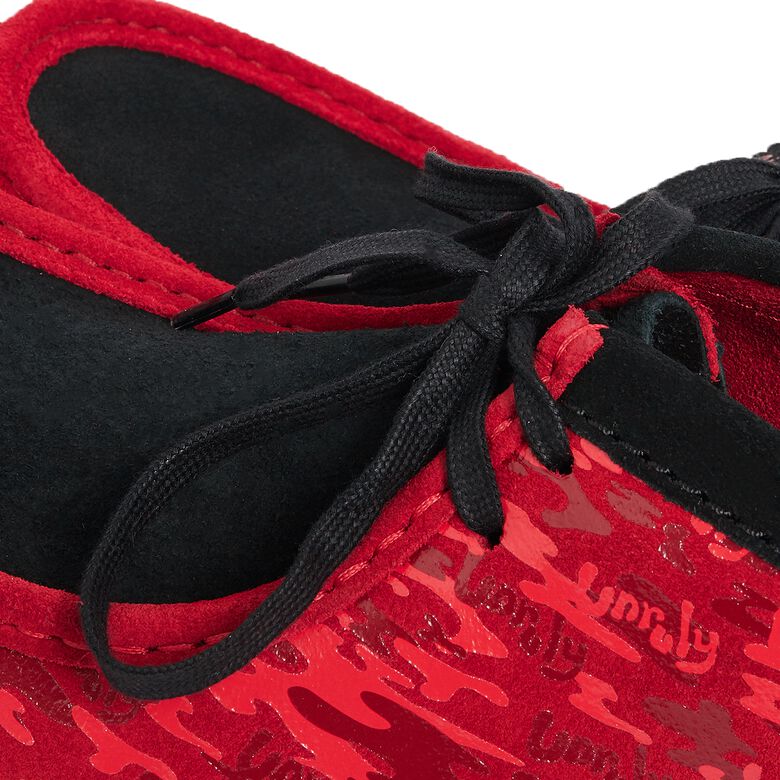 Clarks x Popcaan Wallabee Boot red