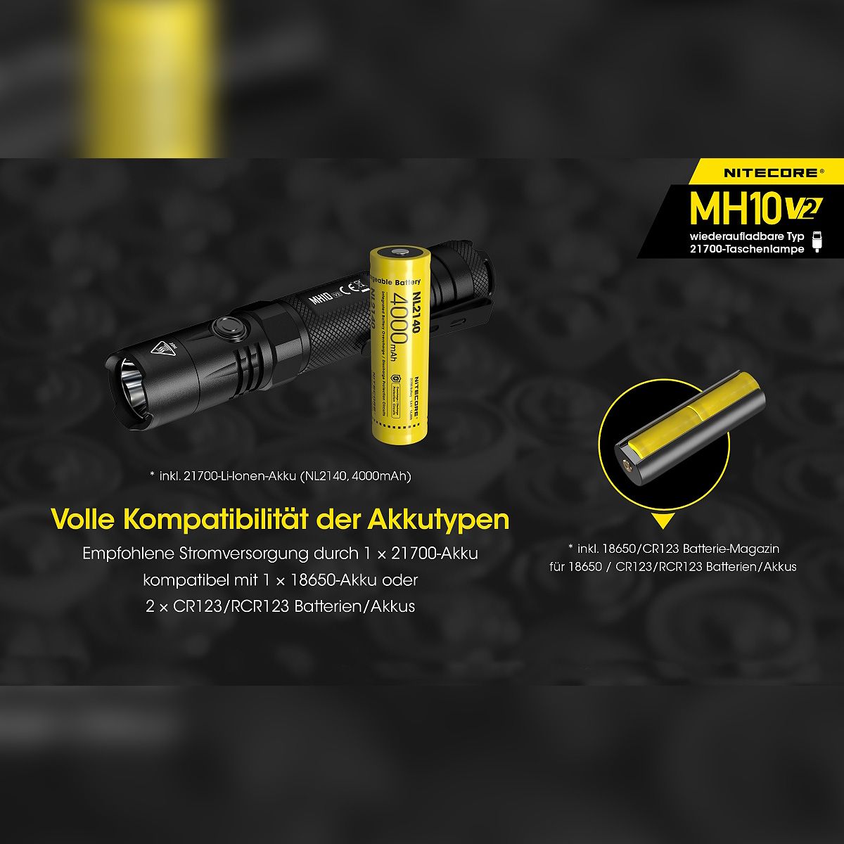 LED Taschenlampe MH10S