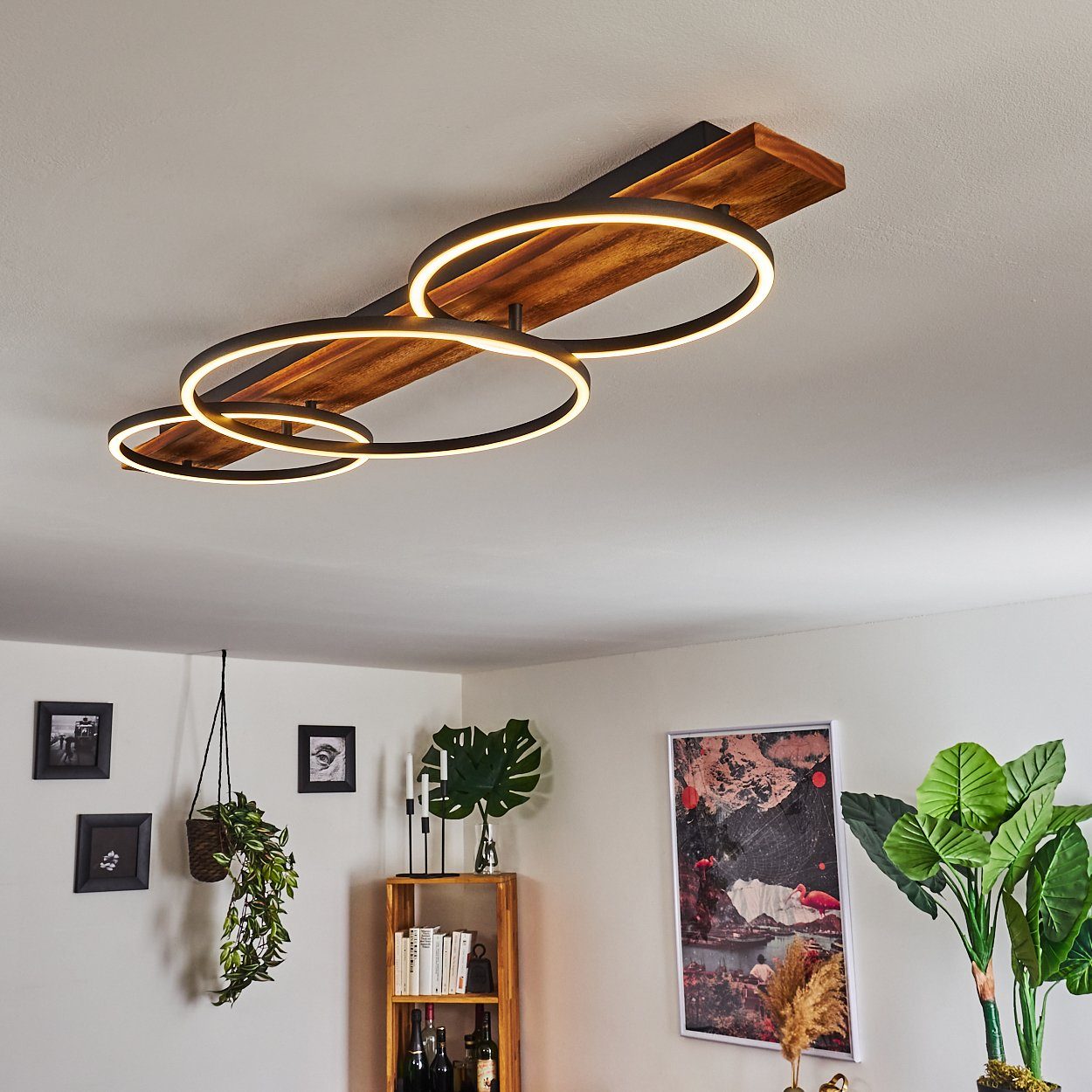 hofstein Deckenleuchte Flur Dielen Leuchten LED Decken Lampen Wohn Schlaf Zimmer Raum