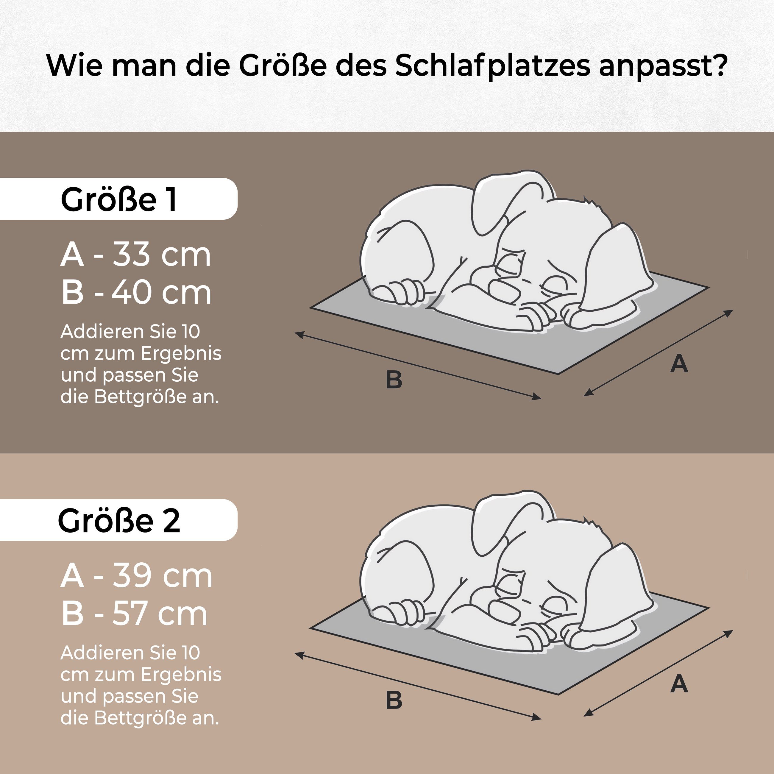 Bjird Hundehütte Tierhaus für Hunde und Katzen, kratzfeste Hundehöhle und Hundebett in einem, made in EU