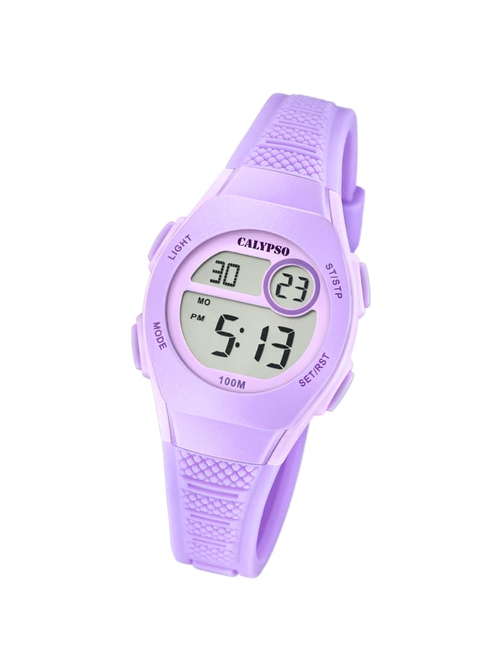 Calypso Digital-Armbanduhr Calypso Junior lila klein (ca. 28mm) günstig kaufen onesize