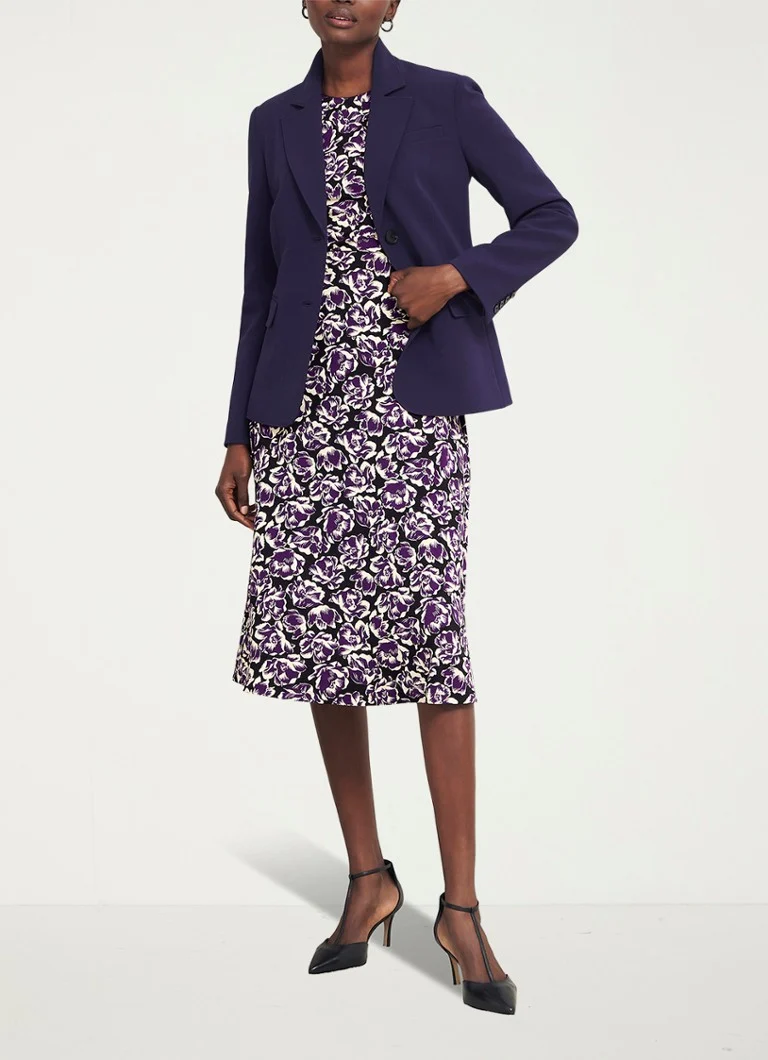 Abito midi con stampa floreale Hobbs Paige