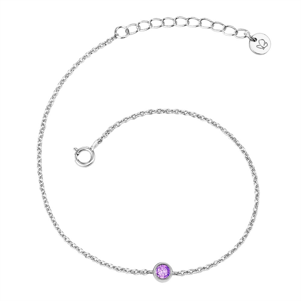 Glanzstücke München Bracelet en argent Argent sterling Améthyste en Argent Bracelet