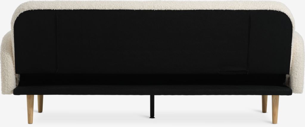 PARADIS PARADIS Schlafsofa in Ecru Teddybär/Eiche