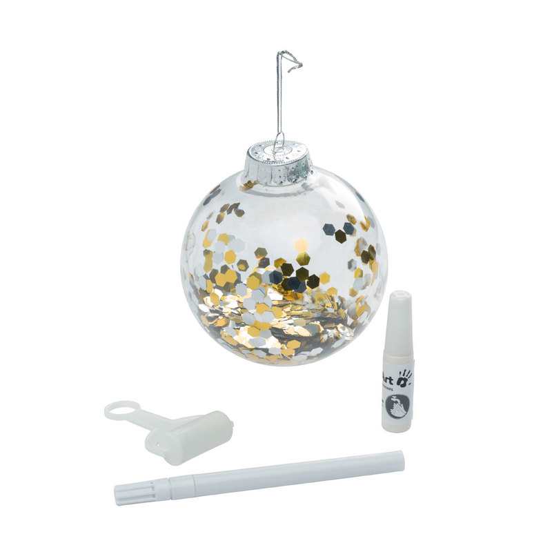 Boule de Noël Confettis personnalisable Baby Art