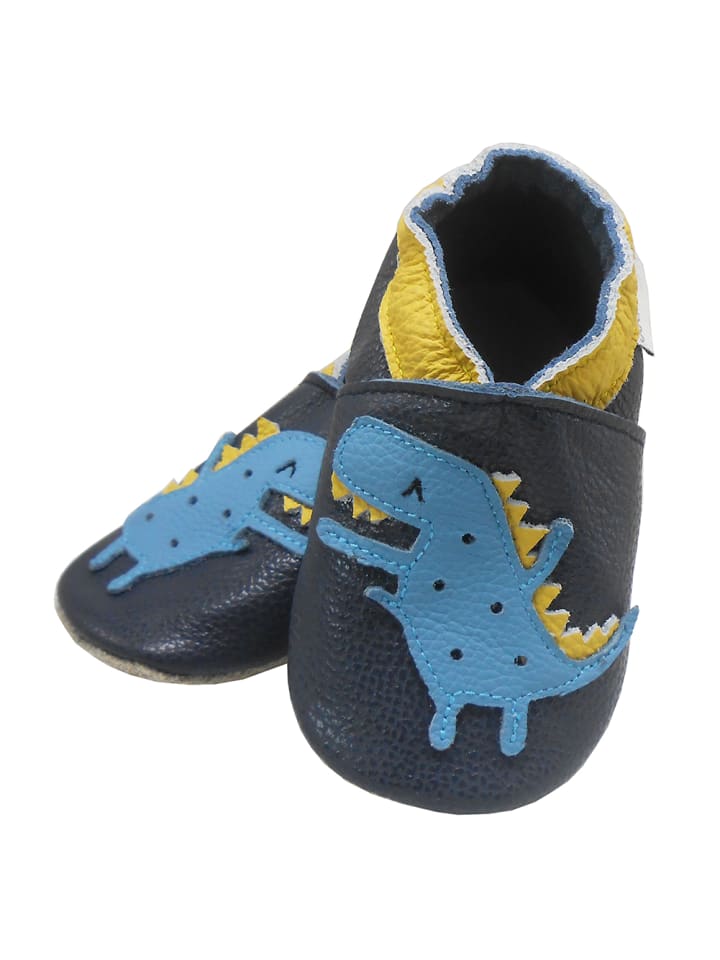 Yalion Leder-Krabbelschuhe 