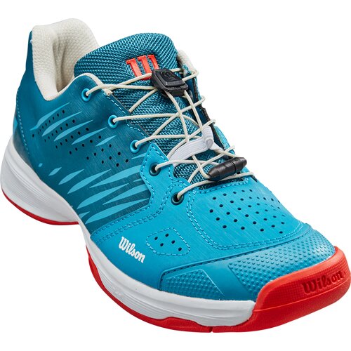 KINDER TENNISOUTDOORSCHUHE KAOS JR 2.0 QL BLUE CORAL/WH/FIESTA