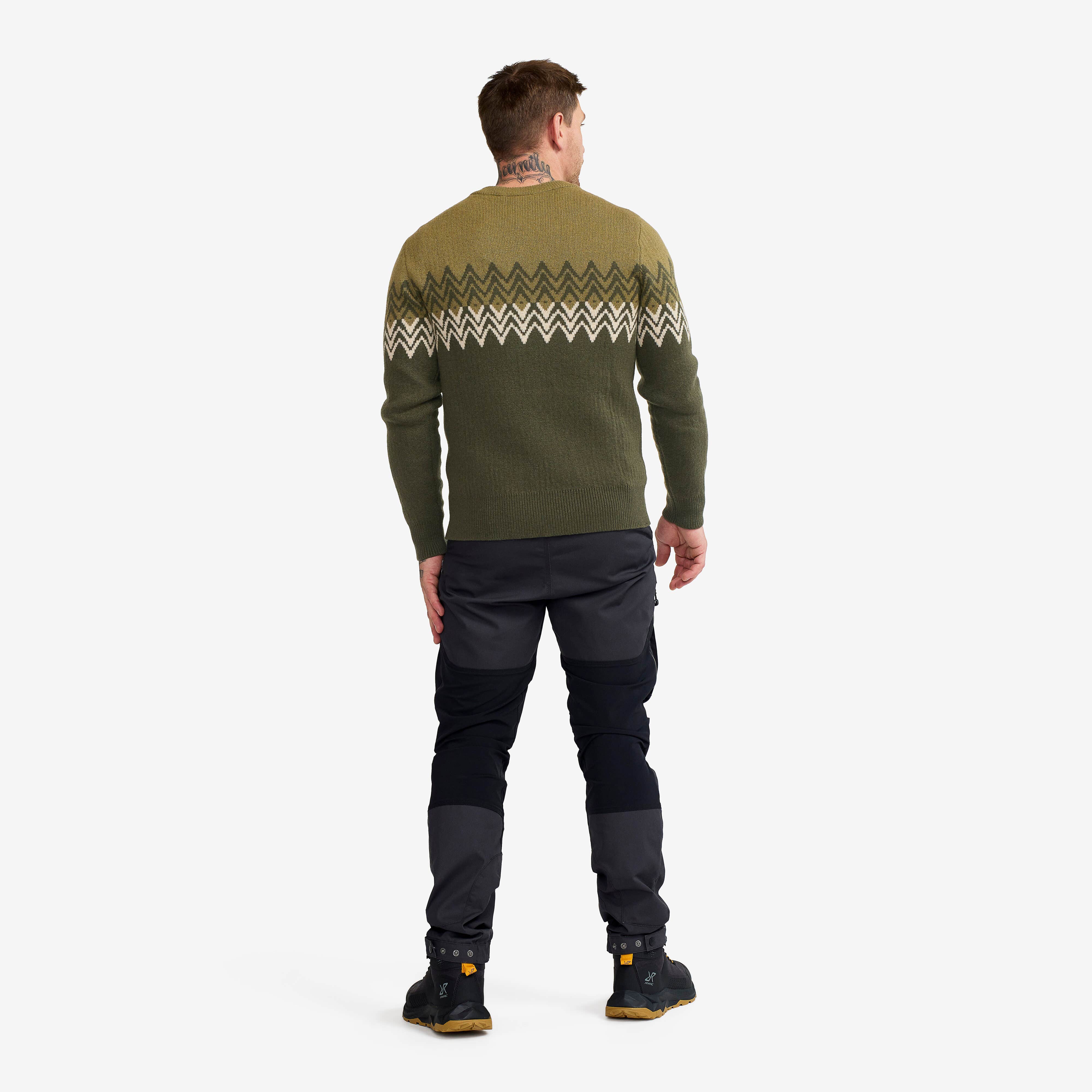 Heavy Knit Sweater Homme Forest Night