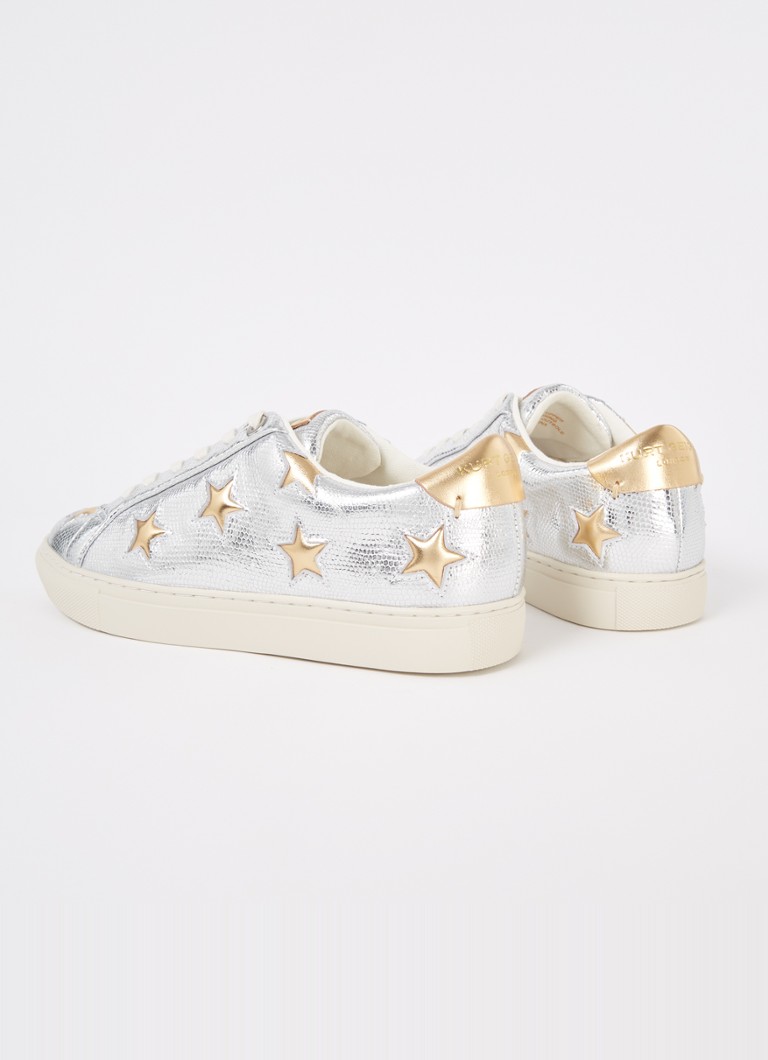 Kurt Geiger Lane Star Metallic Finish Leather Sneaker
