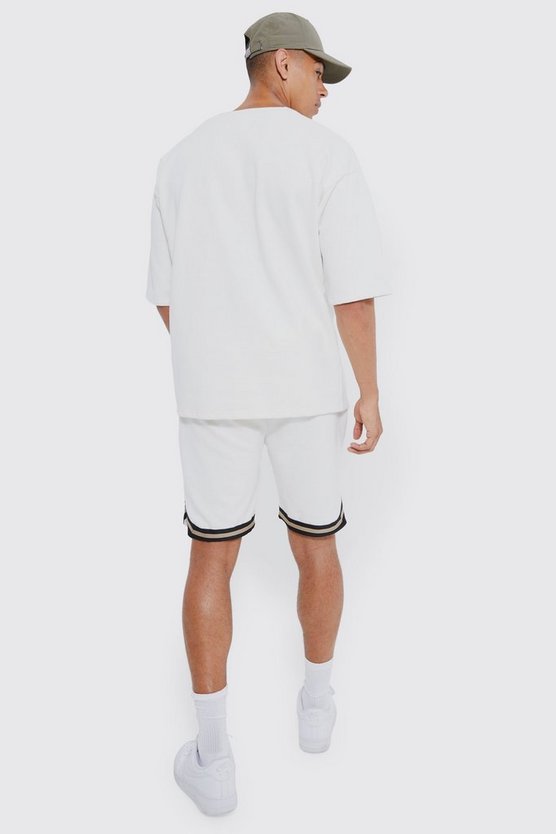 Oversize Official Baseball-Poloshirt & Shorts