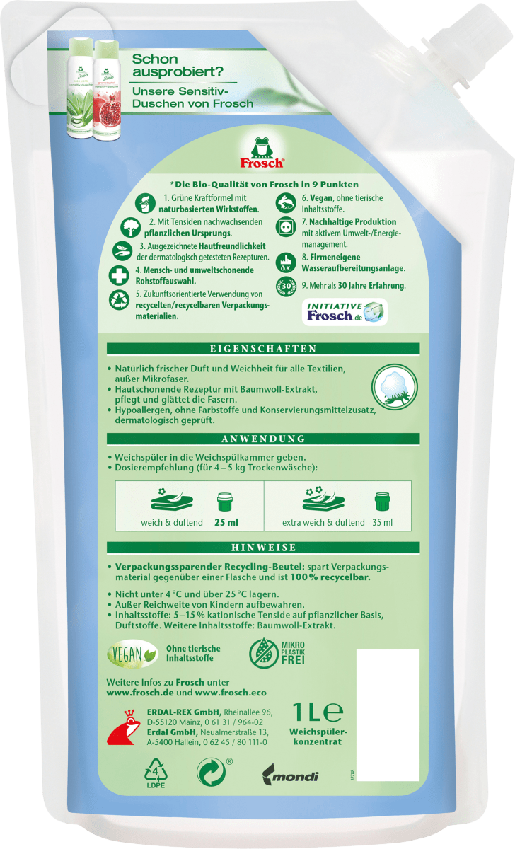 Weichspüler Baumwollblüten 40 Wl, 1 l