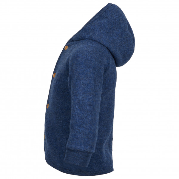 Engel - Kinder Kapuzenjacke mit Holzknöpfen - Wolljacke