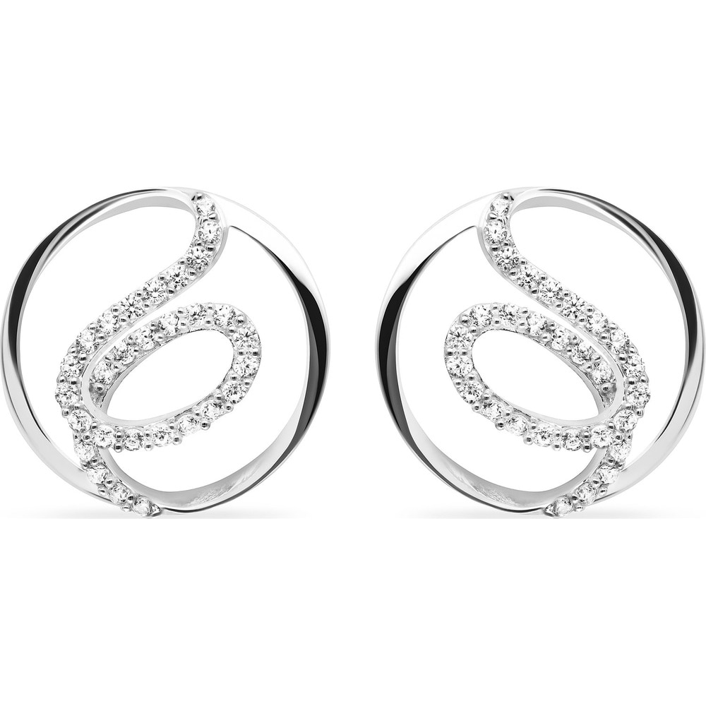 FAVS Boucles d'oreilles à fermoir à poussette 925 Argent Boucles d'oreilles