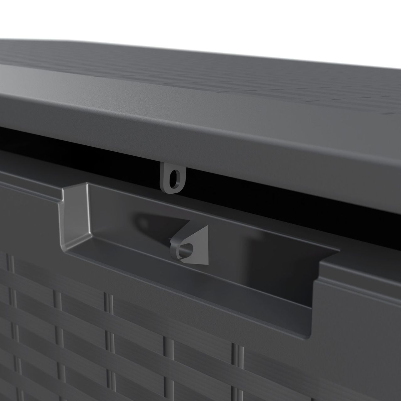 Casaria Auflagenbox Rato Plus Anthrazit 290L Rollen