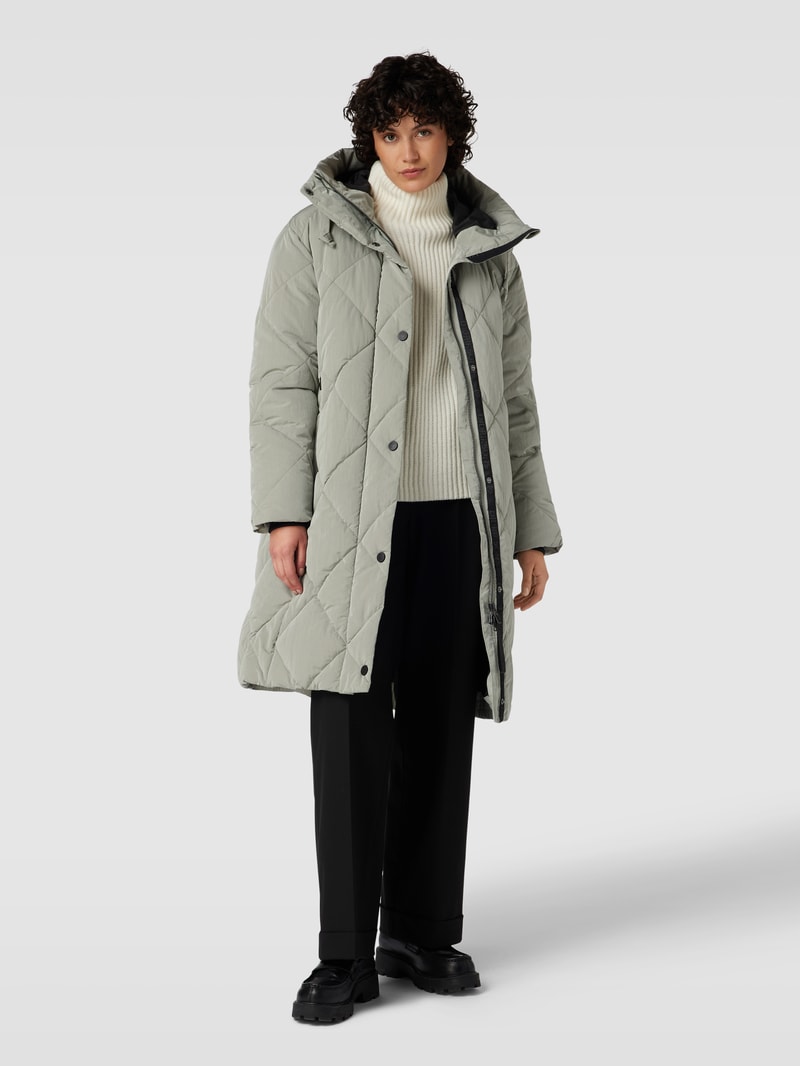 Parka mit Kapuze Modell 'TORUN' in lindgrün